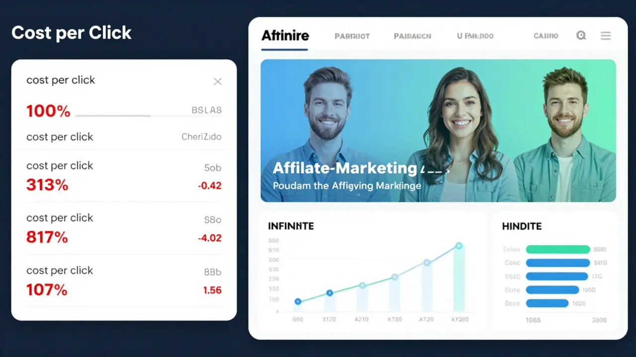 Comparison of inefficient paid ads versus high-converting affiliate marketing traffic.